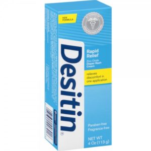 DESITIN Rapid Relief Zinc Oxide Diaper Rash Cream 4 oz